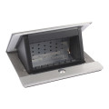 Pop up incara à équiper 4 modules - aluminium brossé avec couvercle ip44