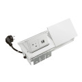 Pop up incara 2x2p+t surface + 2 prises usb type-a+c - 2x4 modules blanc