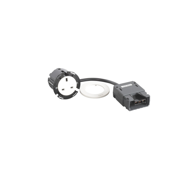 Disq60 incara prise bs et cordon 2m fiche intersoc - blanc