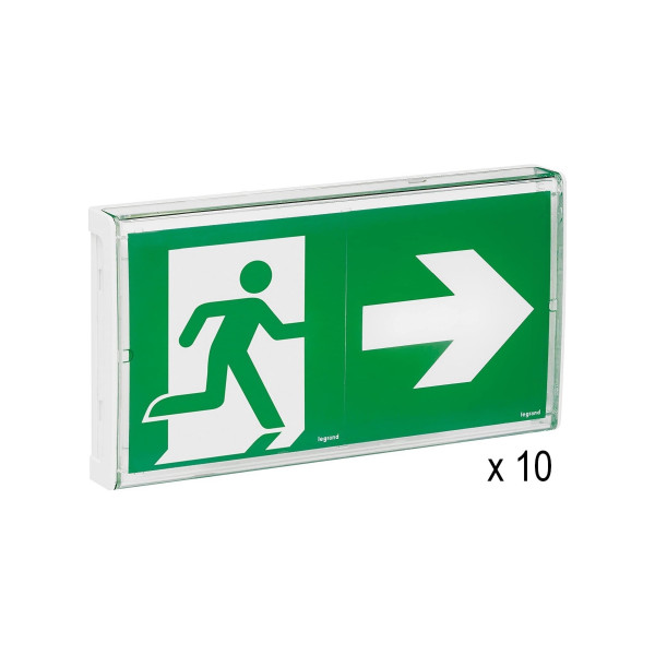 Lot de 10 baes evacuation 062525 eco1 reconditiones avec patère av. 2019