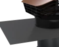 Chapeau toiture plastique, d 150/160 mm, rejet 350 m3/h, asp 360 m3/h, tuile