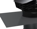 Chapeau toiture plastique, d 150/160 mm, rejet 350 m3/h, asp 360 m3/h, ardoise