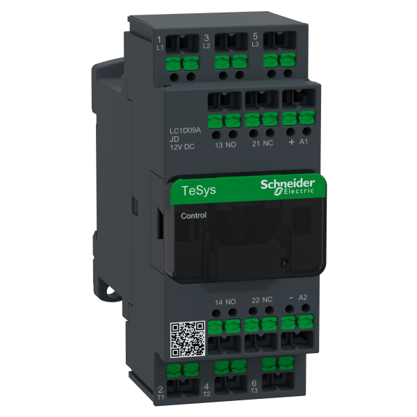 Snap-in - tesys lc1d - contacteur - 3p - ac-3 440v - 9a - bobine 12vcc