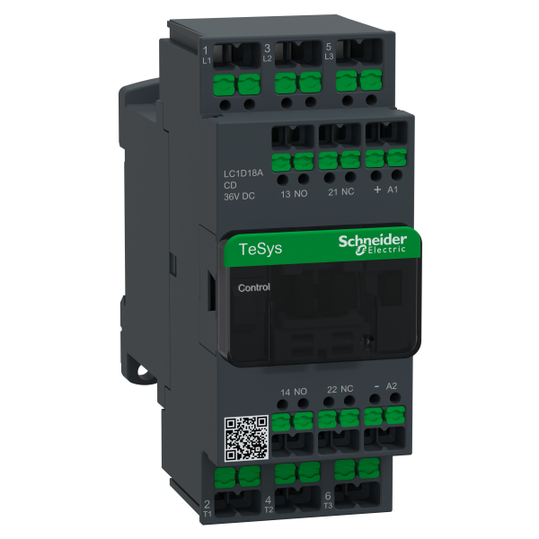 Snap in -  tesys lc1d - contacteur - 3p - ac-3 440v - 18a - bobine 36vcc