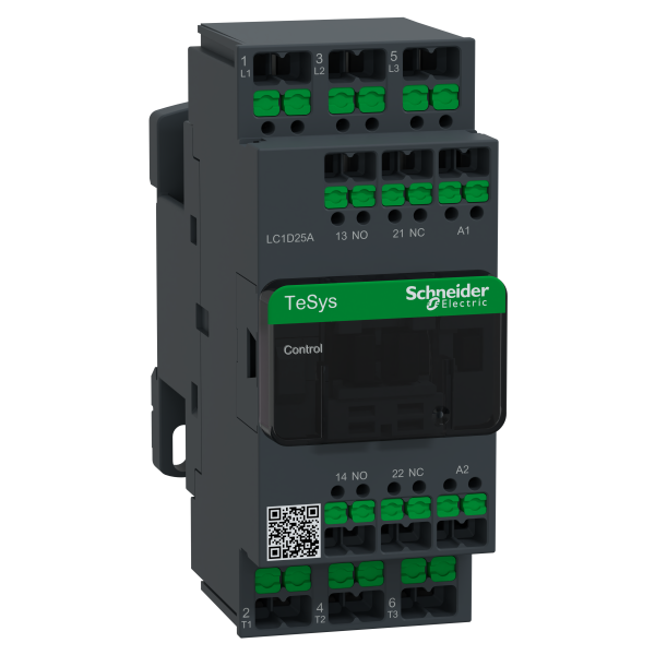 Snap-in - tesys lc1d - contacteur - 3p - ac-3 440v - 25a - bobine 380vca