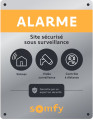 Plaque dissuasive maison protégée Somfy