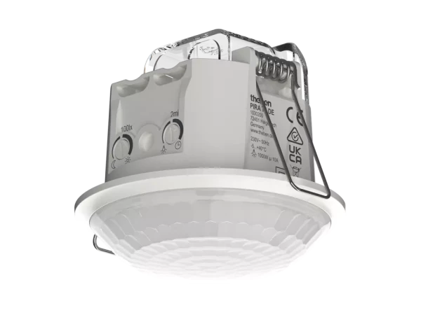 Détecteur mouvement encastré plafond 360° blanc 2 contacts