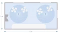 Détecteur mouvement encastré plafond 360° blanc 2 contacts