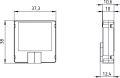 Interface pour bouton poussoir. 4 circuits. gamme luxorliving.