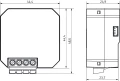 Actionneur de variation radio encastré à 1 x 250 w, knx rf
