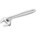Clé à molette ajustable, manche métal, 12"