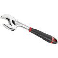 Clé à molette ajustable, manche bi-matière, 12"