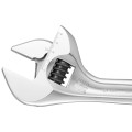 Clé à molette ajustable, manche métal, 4"