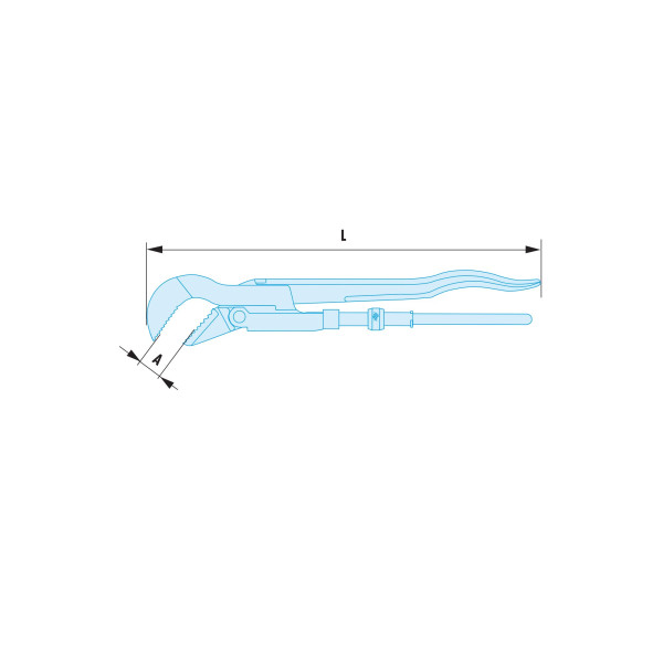 Clé serre-tubes modèle suédois adf