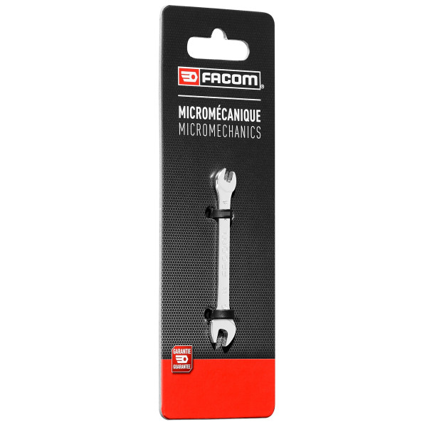 Clé à fourche "micromécanique", tête inclinée, 15°, 3,2 x 5,5 mm