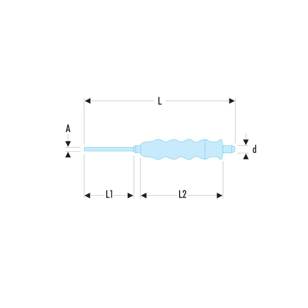 Pointeaux gainés, 6 mm, sls