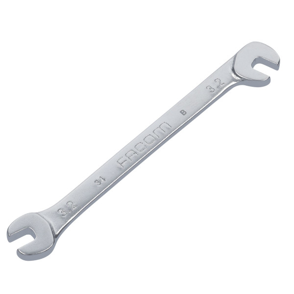 Clé à fourche "micromécanique", double tête et inclinaison 3,2 mm