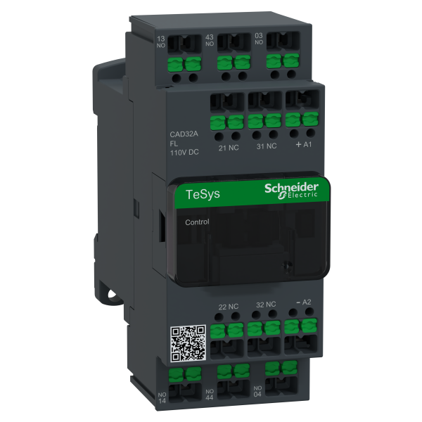 Snap in -  tesys cad32 - contacteur - 3f+2o - instantané - 10a - 110vcc- b conso