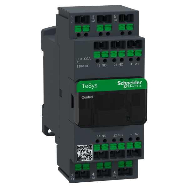 Snap-in - tesys lc1d - contacteur - 3p - ac-3 440v - 9a - bobine 110vcc- b conso
