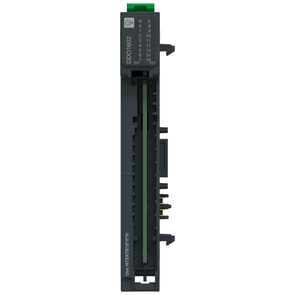 Edge i/o nts module+base sortie tor 16 voies,24vdc,500ma, source, 1fils