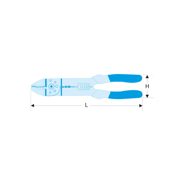 Pince à sertir standard pour cosses pré-isolées, sls