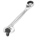 Clé mixte à fourche rapide à cliquet métrique