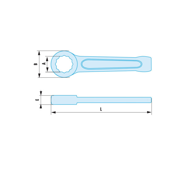 Clé polygonale à frapper métrique adf