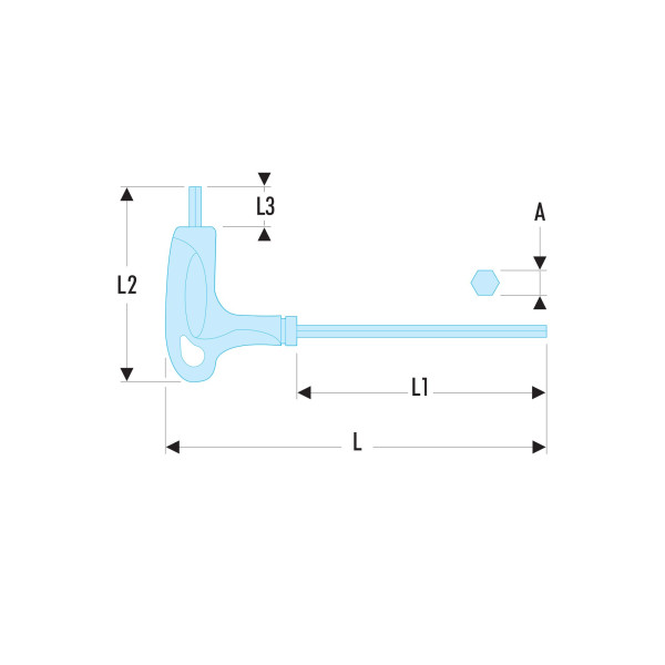 Clé torx® en t emmanchée, t15, sls