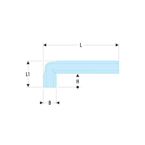 Clé en tube coudée métrique, 5.5 mm