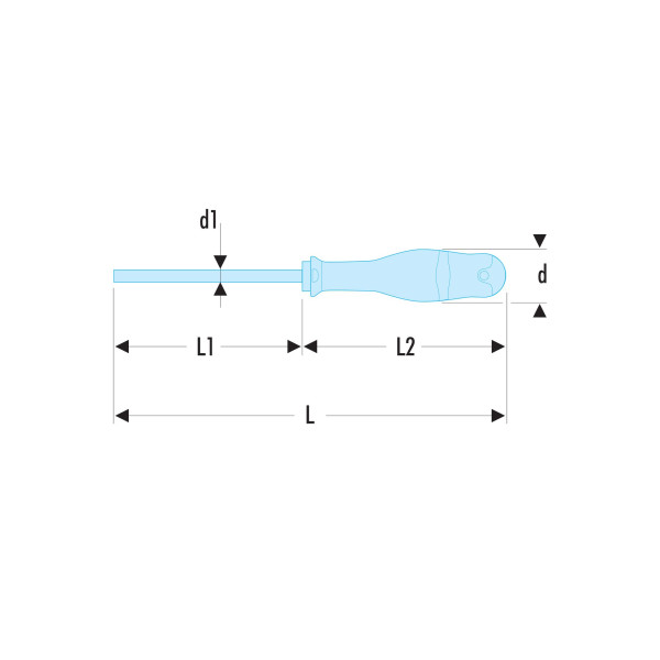 Tournevis protwist® pour vis à fente, 2 x 75 mm, sls