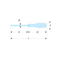 Tournevis protwist® pour vis à fente, 2 x 75 mm, sls