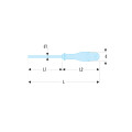Tournevis protwist® pour vis à fente, 3 x 100 mm, sls