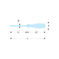 Tournevis protwist® pour vis à fente, 4 x 150 mm, sls