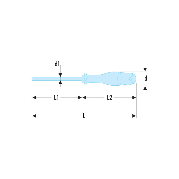 Tournevis protwist® pour vis à fente, 5,5 x 150 mm, sls