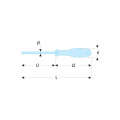 Tournevis protwist® pour vis à fente, 5,5 x 150 mm, sls