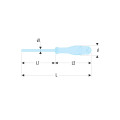 Tournevis protwist® pour vis cruciformes pozidriv®, pz3, sls