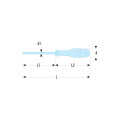 Tournevis protwist® pour vis à fente, 8 x 150 mm, sls