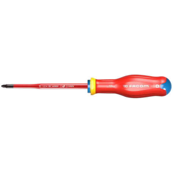 Tournevis protwist® isolé 1000 volt pour vis cruciformes pozidriv®