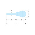 Tournevis protwist® pour vis cruciformes phillips® - lames courtes