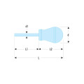 Tournevis protwist® pour vis cruciformes phillips® - lames courtes