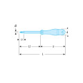 Tournevis protwist® isolés 1000 volts pour vis cruciformes phillips®