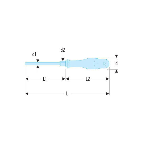 Tournevis protwist® pour vis à fente - lame hexagonale