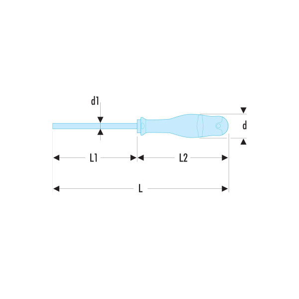 Tournevis protwist® shock pour vis à fente