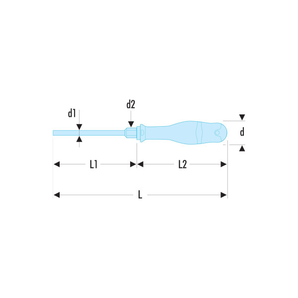 Tournevis protwist® pour vis à fente - lame hexagonale