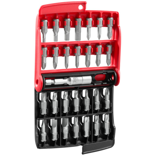 Jeu mixte de 28 embouts série 1 high perf' 1/4" - série 1 + porte-embouts