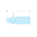 Embouts de vissage pour vis 6 pans fraisé, standards, série 1, métrique, 2,5 mm