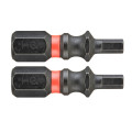 Hex 3 25mm 2pk impact flextorq