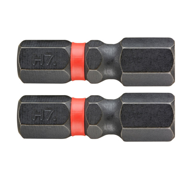 2 embouts 25 mm 6 pans 7 mm impact