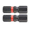 2 embouts 25 mm 6 pans 7 mm impact