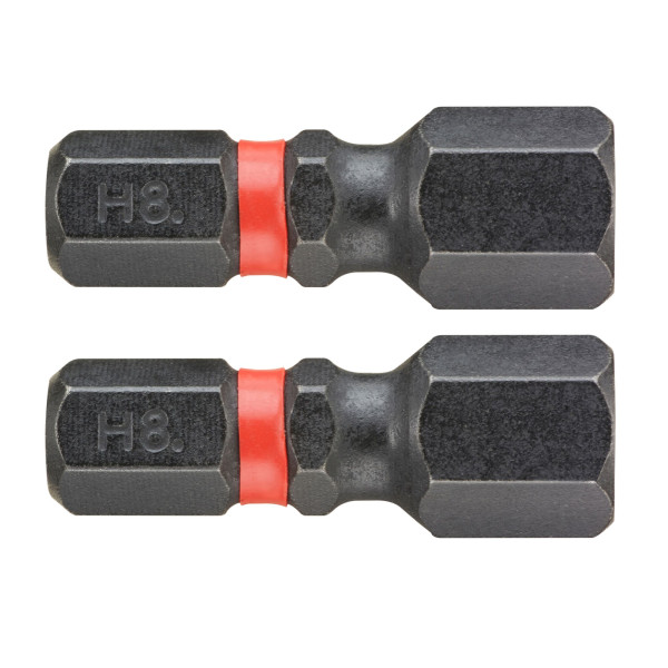 2 embouts 25 mm 6 pans 8 mm impact